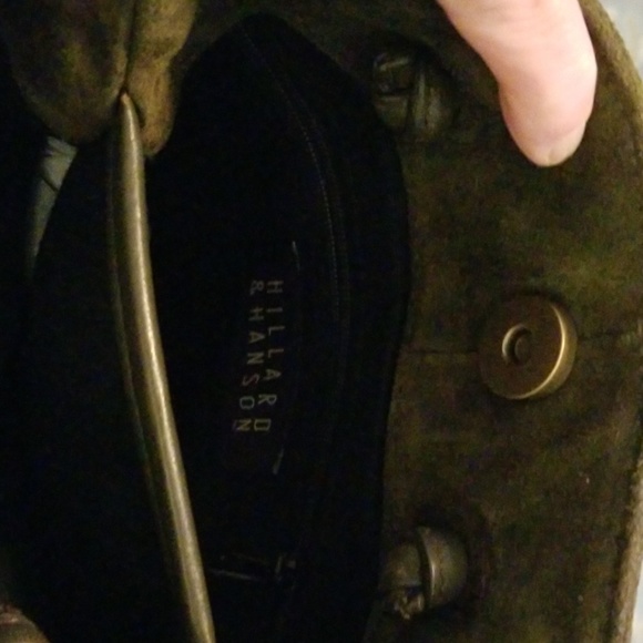 3/$50 Olive Suede Shoulder Bag - Picture 3 of 4